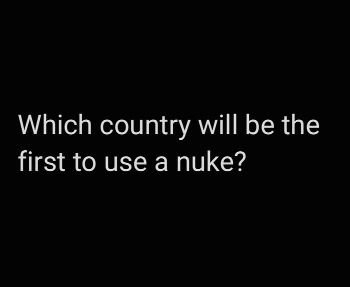 Nuclear bingo. (If you think oil has made your life difficult just wait, there's worse.)
