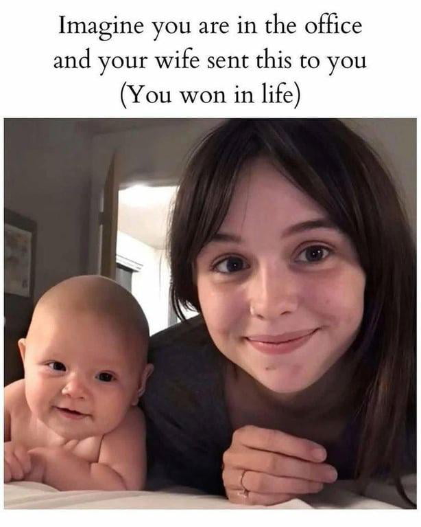 The ultimate win in life right here