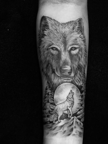 Love my wolf tattoo - 9GAG