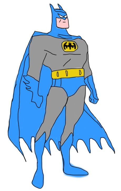 First Attempt at Batman Photoshop drawing - 9GAG