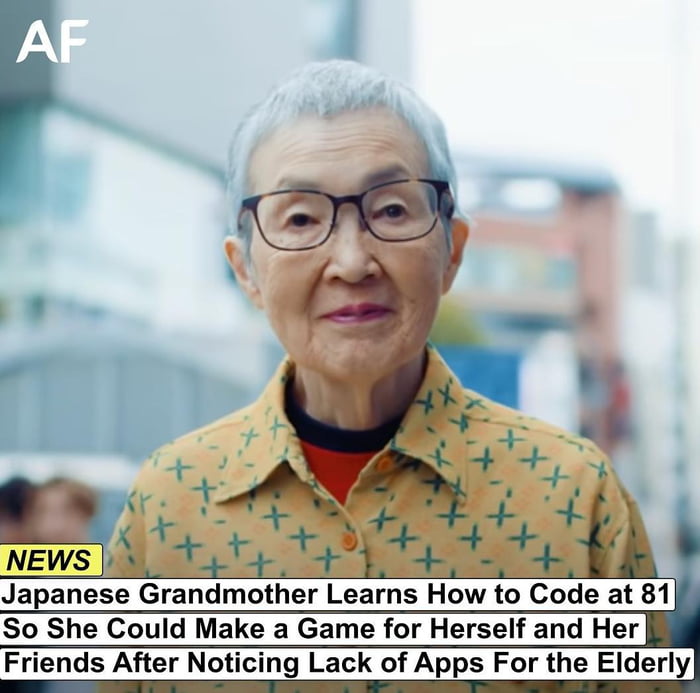 Grandmother learns how to code so she can build a game for herself & friends