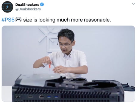 Gamers Are Mocking The Massive Size Of Ps5 9gag