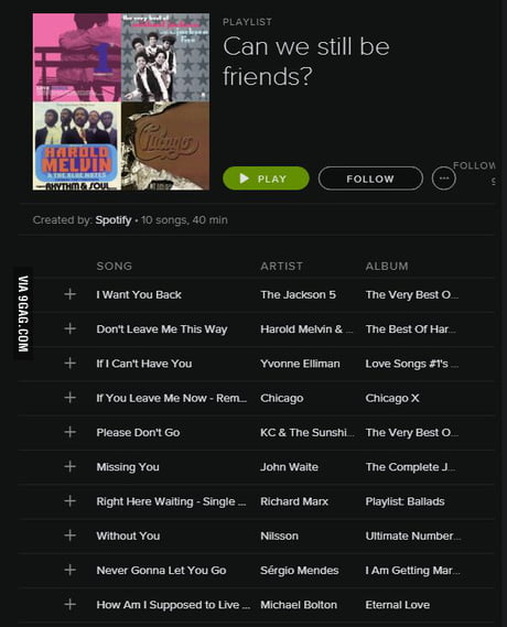 Rick rolled by a Spotify playlist - 9GAG