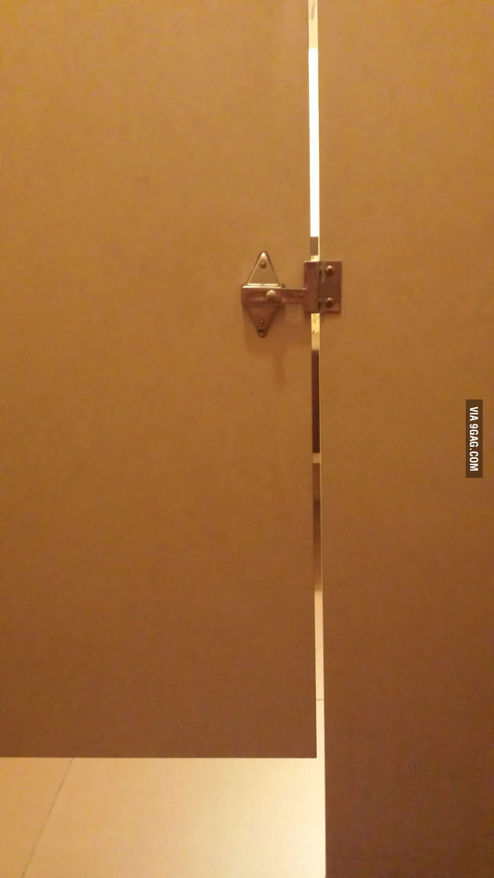 For what reason do you have gaps in toilet cubicle doors? Yours