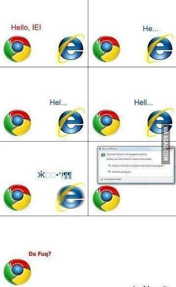 Ie Vs Chrome 9gag