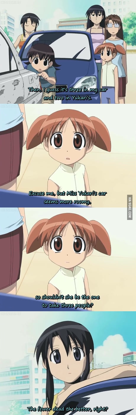 We all have friend whom we have idea how they got their [Azumanga Daioh] -