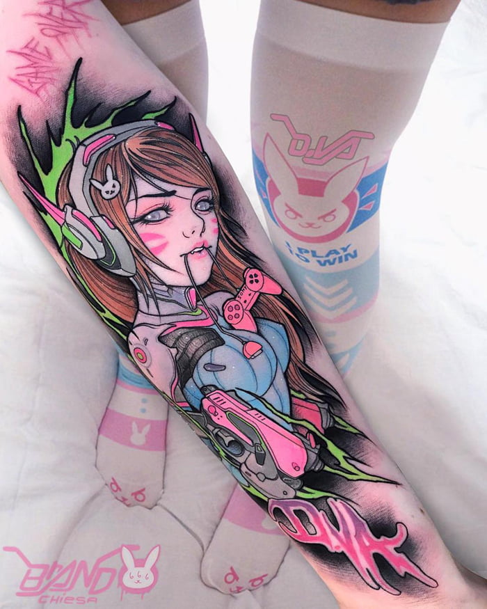 Artist Mixes Anime With Pastel Gore In These Unique Tattoos ⋆ Anime & Manga