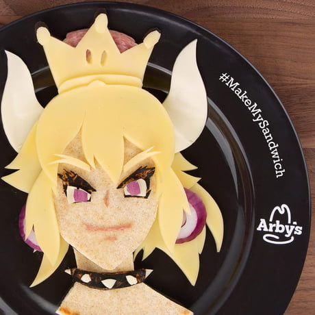 Arby S Is Always On Their Game Bowsette Made From Sandwich Ingredients 9gag