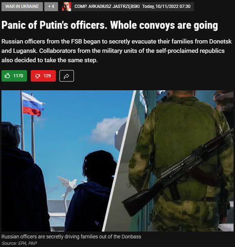 Russian officers start to escaping. Salsa in comments