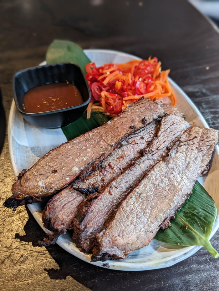 Beef Brisket at a Japanese lzakaya restaurant 9GAG