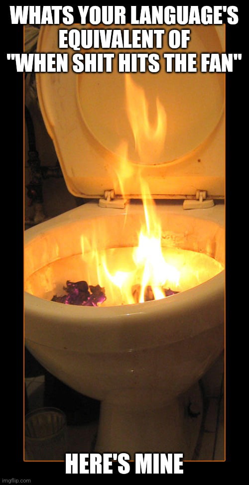 There's a fire in the bathroom. 9GAG