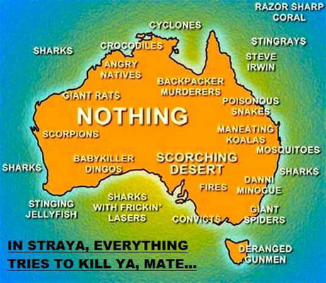 Funny Map Of Australia Australia Map - 9Gag