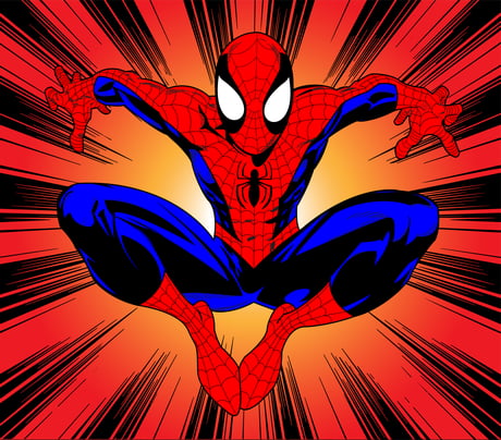 Ultimate Spider-man vector art inspired by original Mark Bagley panel from  Ultimate Spider-man #6, hope you like it. - 9GAG