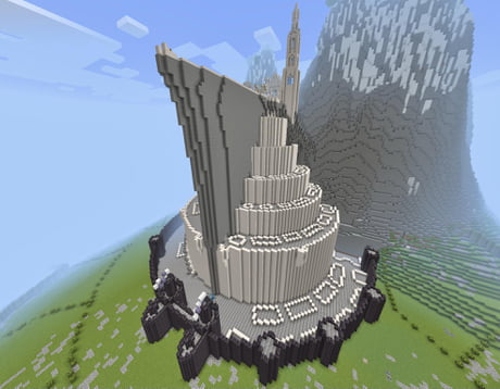 The Lord of the Rings' 'Minas Tirith' rebuilt in Minecraft