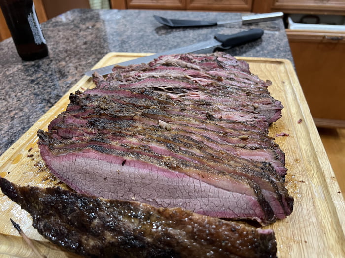 Smoked An 8lb Flat Brisket One Bailed On Us So Three Of Us Couldn t smoked-an-8lb-flat-brisket-one-bailed-on-us-so-three-of-us-couldn-t