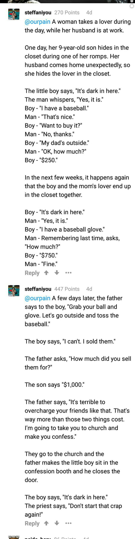 Someone made a horrible meme out of a joke, and this fellow 9gagger shared  the original one. it was hilarious. so I shared the original one - 9GAG