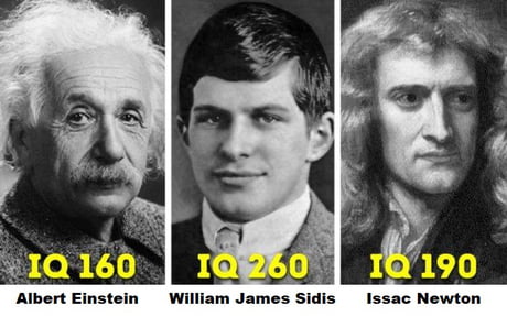 William James Sidis IQ=260(Reaction time) 