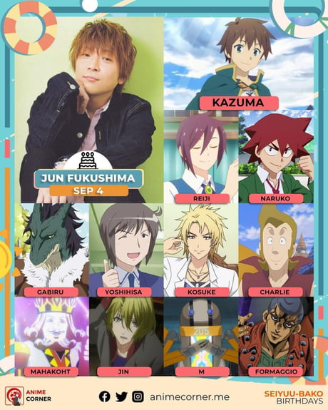 Seiyuu - Happy late 44th birthday to Kazuma Horie, we wish you all the best  in the future! Kazuma is nicknamed Teacher by fellow G.Addict members  because he is the oldest of