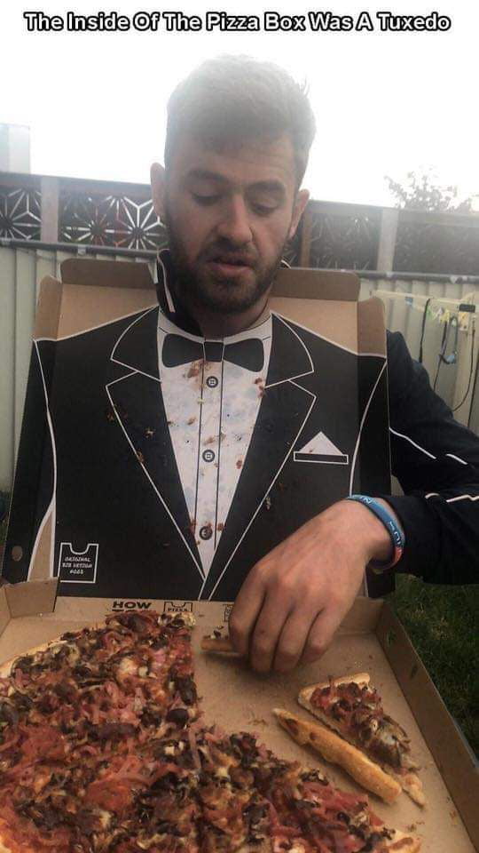 Perfect attire to wear when eating French cuisine. Oui