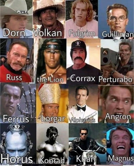 The Many Faces Of Arnie 9gag
