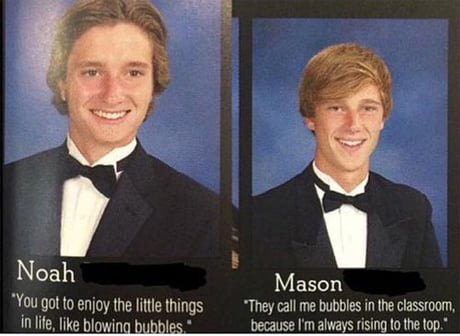 Any ideas for yearbook quotes for two people? Or just any quote for the  yearbook - 9GAG