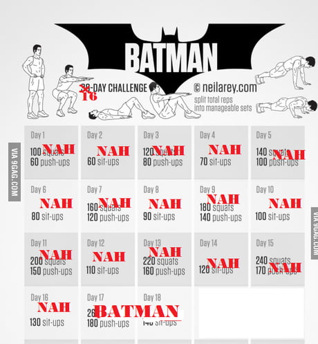 Batman 30 day challenge sale