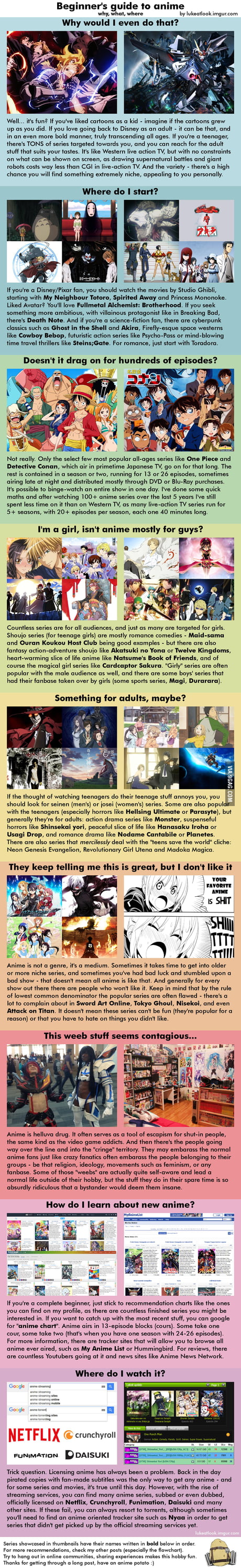Beginner's Guide To Anime (why, what, where) - 9GAG