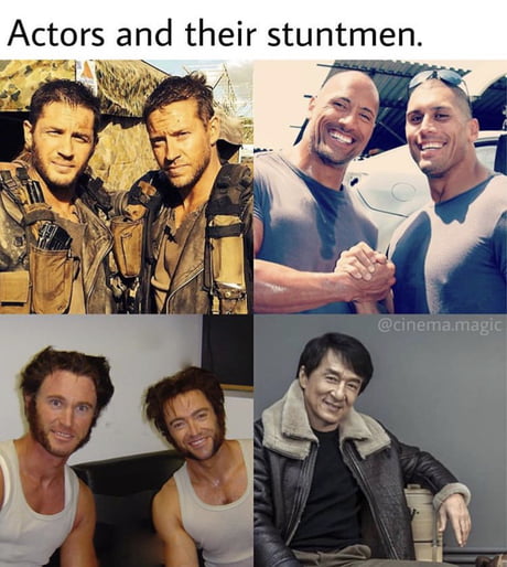 Actors and their stuntmen