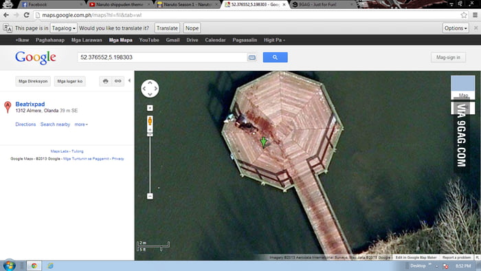 Type 52 376552 5 198303 On Google Maps And See A Man Dragging Someone In The Lake 9GAG