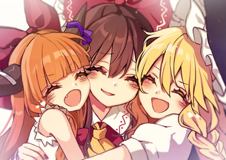 Anime Group Hug GIF  Anime Group Hug Happy  Discover  Share GIFs