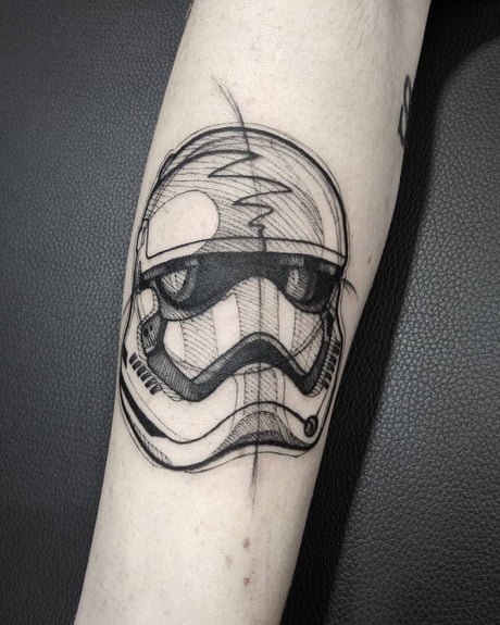 Tattoo uploaded by Patrick Boring  Water color storm trooper stormtrooper  starwars watercolor  Tattoodo