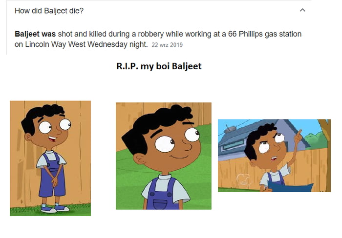 R.I.P. My boi Baljeet he died hustlin' - 9GAG