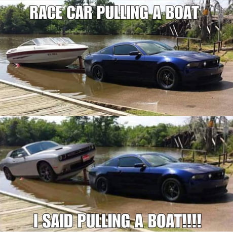 Well the Mustang is not a race car but still made me giggle - 9GAG