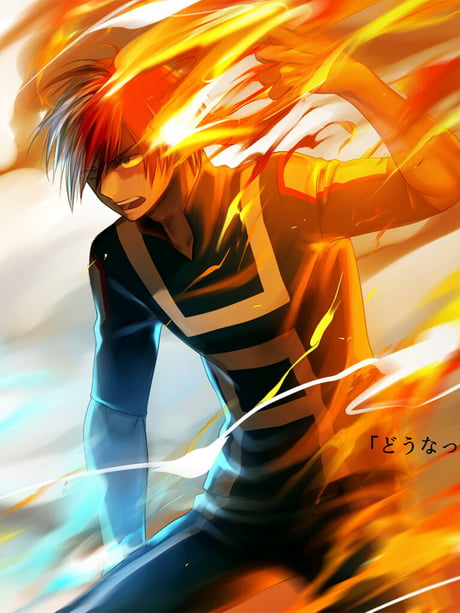 Download Serious Face Of Shoto Todoroki Aesthetic Wallpaper | Wallpapers.com