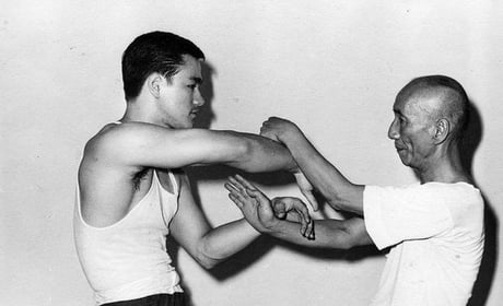 18 Year Old Bruce Lee and His Master Ip Man - 9GAG