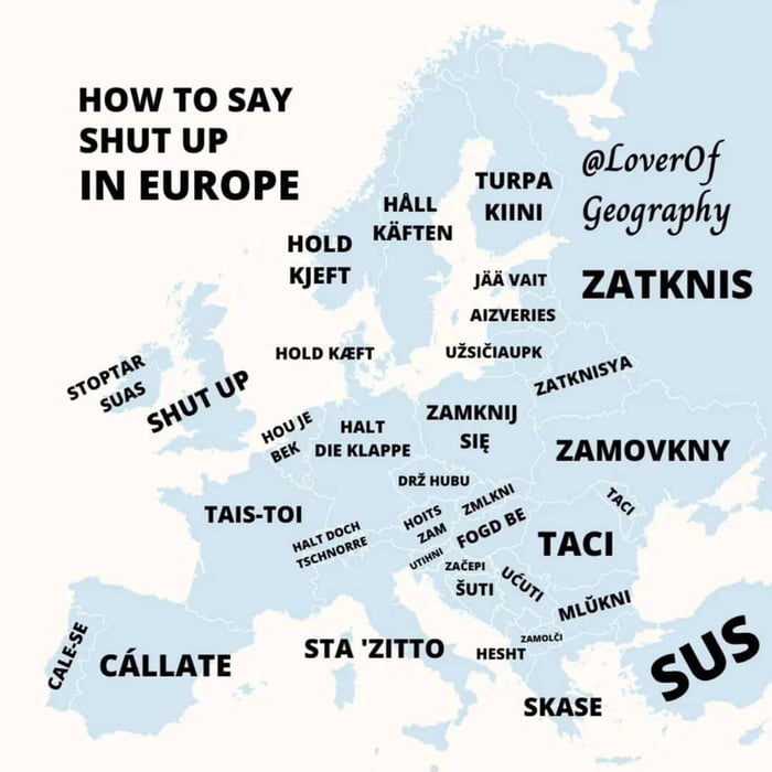 How To Say Shut Up In Languages