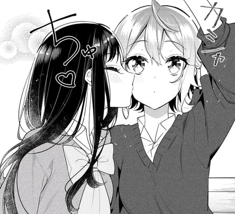 Yuri cheek kiss is wholesomely-underrated - 9GAG