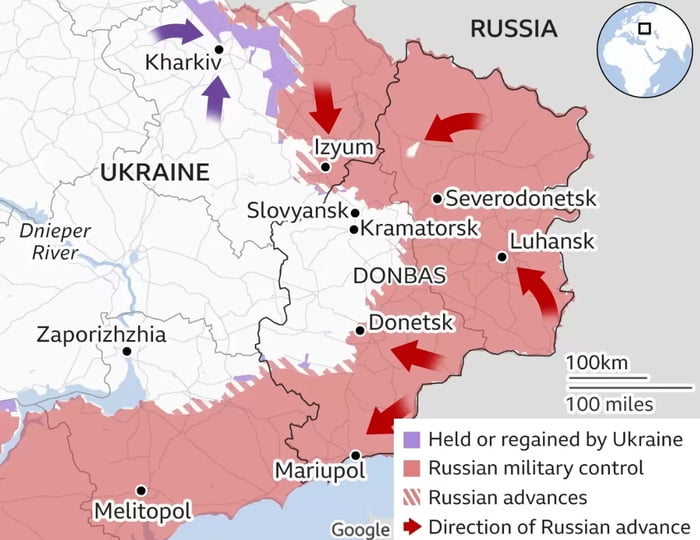 "Ukraine Has Retaken 1,000 Square Kilometres In A Week" - Zelensky - 9GAG