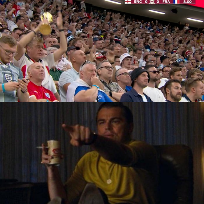 Me watching England vs. France