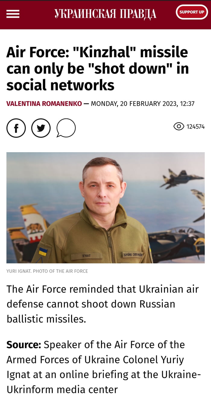 The Air Force Reminded That Ukrainian Air Defense Cannot Shoot Down ...