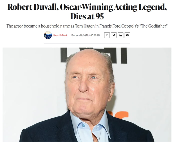 RIP Robert Duvall