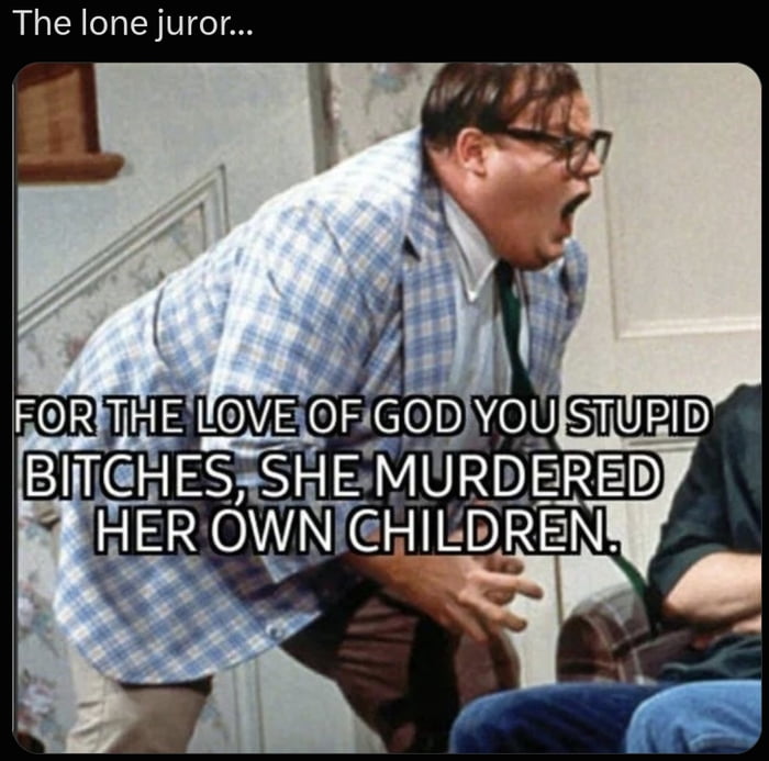After the juror's interview. The lone juror was the only voice of reason against the 11