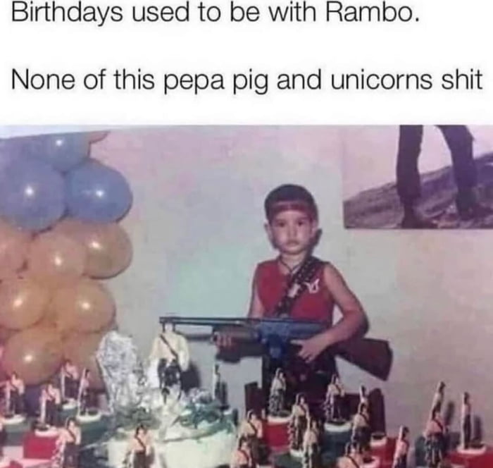 This is how we celebrated birthdays back in the day