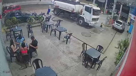 Smoking is harmful to health, especially at the gas station.