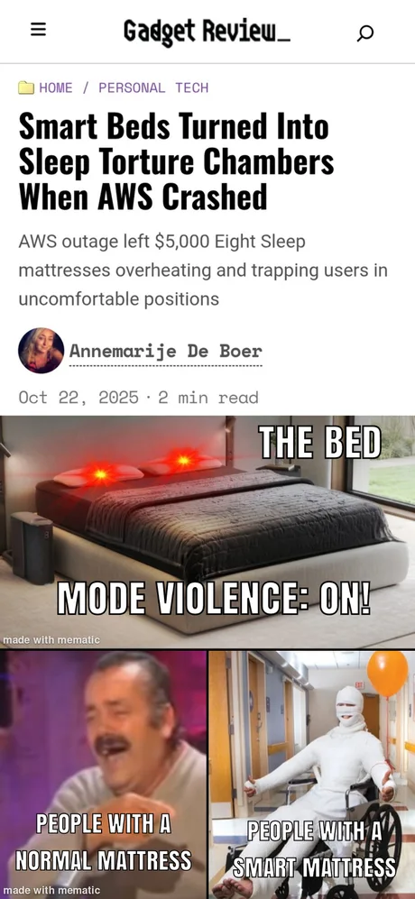 Smart bed? SERIOUSLY????
