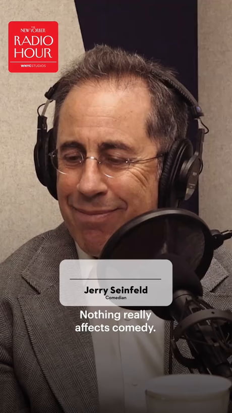 Jerry Seinfeld on why TV Shows and Movies aren't funny anymore