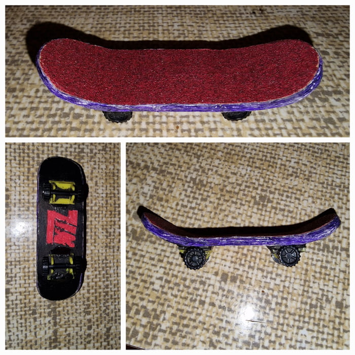 Check out fingerboard that I made from scratch as a kid (20 years ago) real fingerboard was too