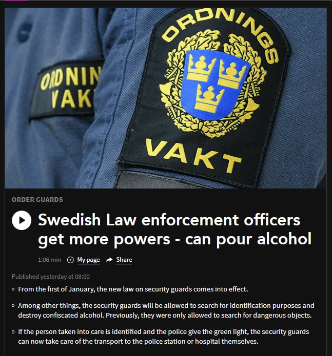 New Laws Are Enacted In Sweden - Law Enforcement Can Now Destroy ...