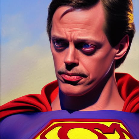 AI Generated Steve Buscemi Superman 9GAG