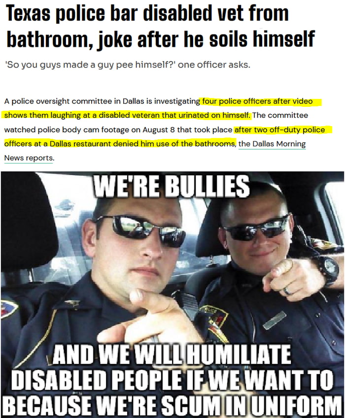 What else do you expect from texan cops 9gag